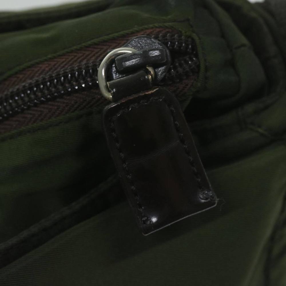 PRADA Shoulder Bag Nylon Khaki Auth 62076 - Picture 10 of 16
